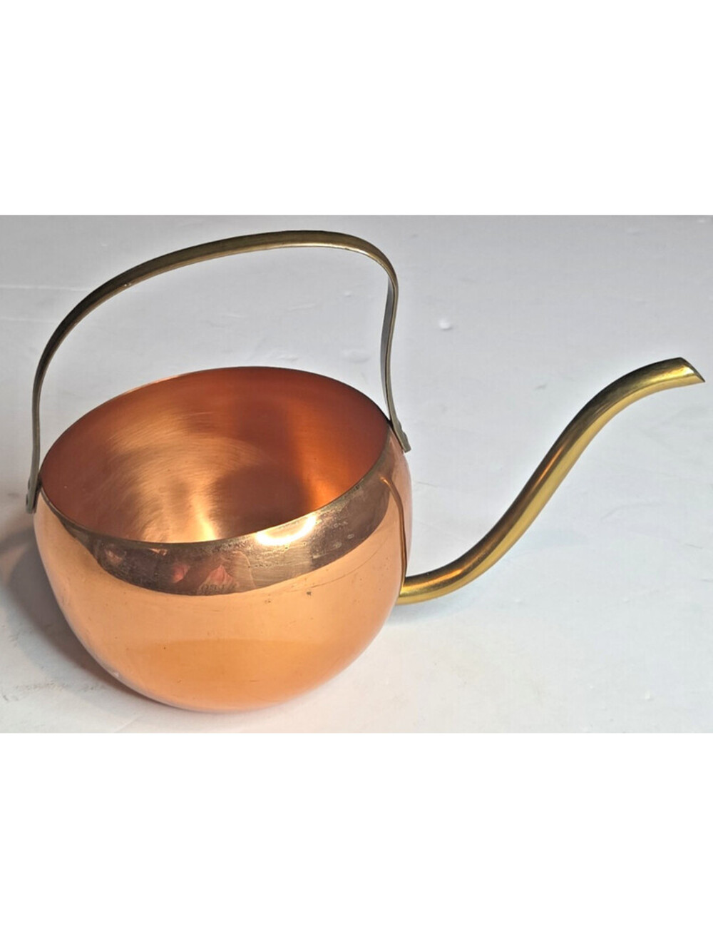 Coppercraft Guild Vintage MCM Copper Brass Watering Can Massachusetts USA Made